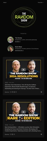 the randow show homepage
